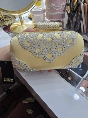 Cartera sin asas Badgley Mischka con correa de cadena delgada, nueva con etiquetas, $160 Foto 1 de 3