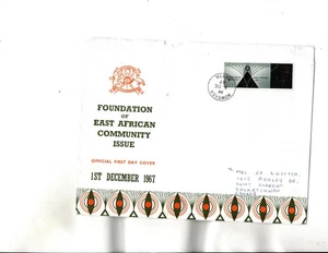 KUT Kenya Uganda Tanganyika FDC Sc#180 - Picture 1 of 2