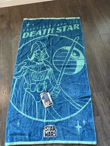 🔥NWT🔥 Star Wars Death Star Embroidered Beach Towel - Picture 1 of 3