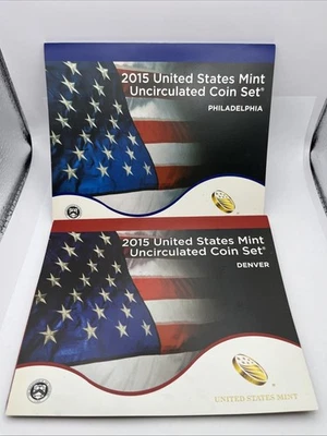 2015 United States Mint Uncirculated Coin Set (Denver Set & Philadelphia Set) - Image 1 of 4