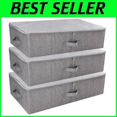Space-Saving Underbed Storage Containers, 3 Pcs - Image 1 of 4