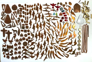 Konvolut 229 Teile Kupferschmuck - Vintage 60er Jahre - Teile & Basteln - Bild 1 von 16