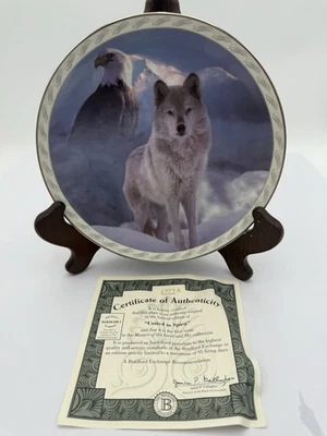 "UNITED IN SPIRIT" MASTERS OF THE LAND AND SKY PLATE  BRADFORD EX   C89 - Image 1 of 4