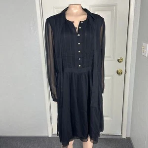 NEW Tommy Hilfiger Dress 16 Button Career Polyester Encore Long Sleeve B4-1 - Picture 1 of 8