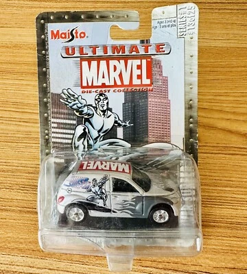 2002 Maisto Series 1 #13/25 Ultimate Marvel Silver Surfer Chrysler Panel Cruiser - Image 1 of 4
