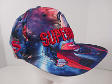 Superman Art Graphic Snapback Hat Adjustable Cap Embroidered Spellout
