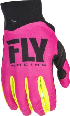 Fly Racing Pro Lite Neon Pink/Hi-Vis MX Motocross Off Road Gloves Men's LG - 3XL - Image 1 of 2