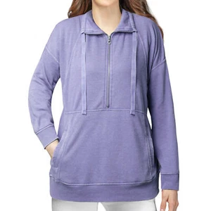 NWT Tangerine Women's Purple 1/4 Zip Pullover M - Picture 1 of 4
