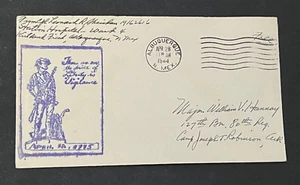 1944 ALBUQUERQUE NM WWII SCHINDLER PATRIOTIC CACHET UNLISTED KIRTLAND FIELD FREE - Picture 1 of 2