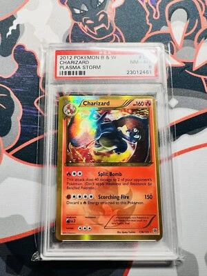 Pokémon TCG Black & White Plasma Storm Charizard #136 Secret Rare PSA 8 NM/MINT - Image 1 of 2