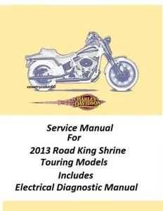 2013 Harley Davidson Road King Shrine Touring Models Service Manual - Picture 1 of 5