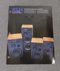 KLH 600B SERIES LOUDSPEAKERS ORIGINAL COLOR ADVERTISMEMT & 1988 AD. J0692 - Picture 1 of 3