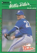 1990 Donruss Rookies # 29 Willie Blair -- Toronto Blue Jays