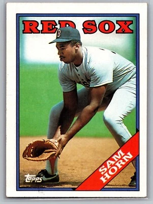 1988 Topps - #377 Sam Horn (RC) Boston Red Sox MLB Baseball Card - Image 1 of 2