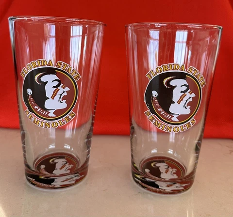 Florida State University FSU Seminoles Beer Glasses Licensed Collegiate Product Cover