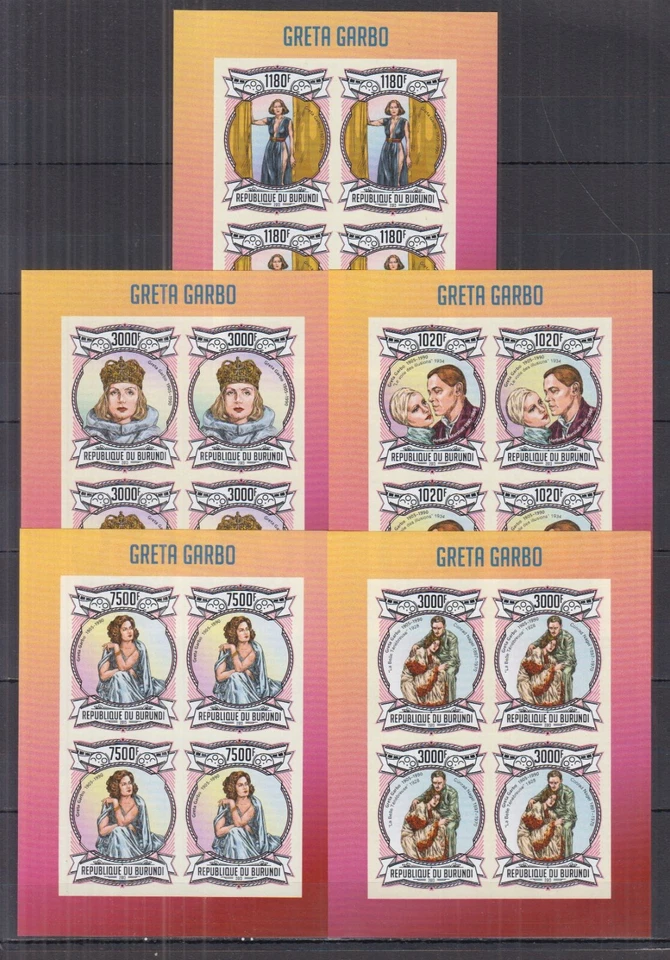 ST1393I4. Burundi - MNH - Greta Garbo - Actriz - imperfecto Foto 1 de 1