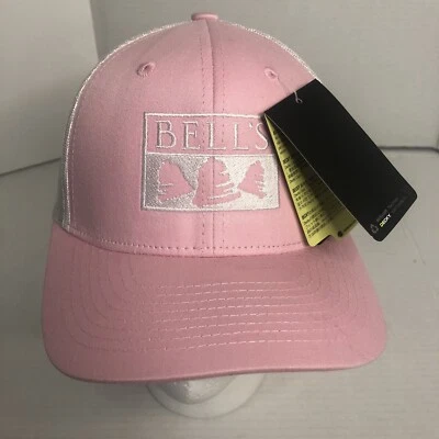 Bell's Brewing Co Rosa con Malla Blanca Snapback Gorra Camionero Sombrero Cervecería Nuevo con Etiquetas Foto 1 de 4