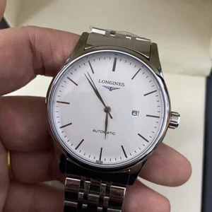 LONGINES Automatic Diamond 40MM White Dial Classiques de Men's Watch Hot selling - Picture 1 of 4