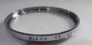 Vintage Ricoh 52mm UV Lens Filter Screw-In quality ricoh made japan genuine - Picture 1 of 2