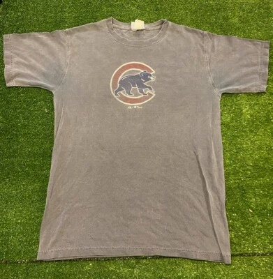 Vintage Chicago Cubs shirt small mens adult Y2K Majestic gray baseball - Image 1 of 4