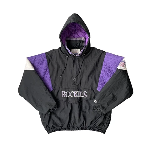 Vintage Starter Colorado Rockies Anorak Jacket Size XL Cover