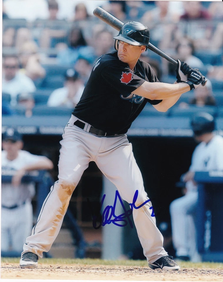 KELLY JOHNSON TORONTO BLUE JAYS ACCIÓN FIRMADA 8x10 Foto 1 de 1