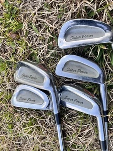 WILSON  SUPER POWER 3-4-5-6-9 Iron - Steel Shaft Unknown Flex Right Hand - Picture 1 of 8