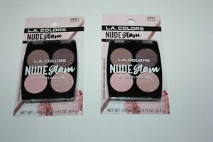 L.A. Colors Nude Glam Eyeshadow C68851 Pink Love Lot Of 2 In Box