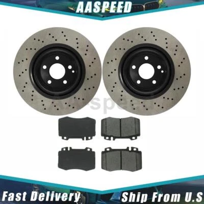 Pastillas de freno delanteras y rotores para Mercedes-Benz CL500 2000 2001 2002 2003 Foto 1 de 4