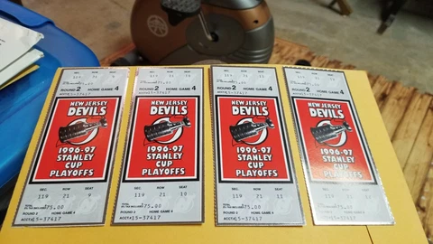 New Jersey Devils 1996-97 Stanley Cup Playoffs Home Game 4 Round 2 Phantom Tix Cover