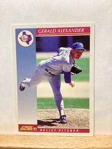 Score 1992 Baseballkarte: Gerald Alexander, Texas Rangers - Karte #163 - Bild 1 von 2