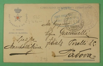 DR WHO 1916 ITALIA POSTA MILITARE CAMPO 067 POSTAL FRANCA GRATIS PRIMERA GUERRA MUNDIAL R12245 Foto 1 de 2