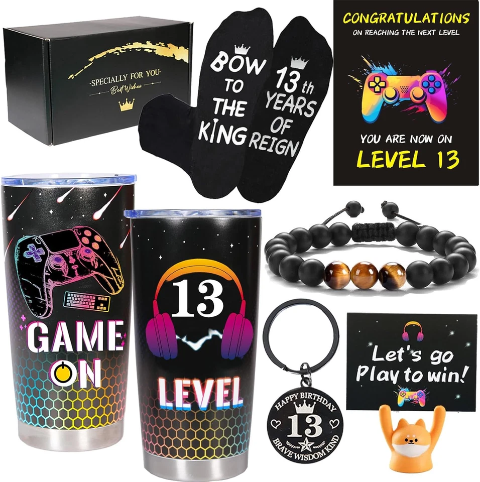 13-летний мальчик подарки, 13-й день рождения подарки украшения для сына, геймер подарки для  - Изображение 1 из 4