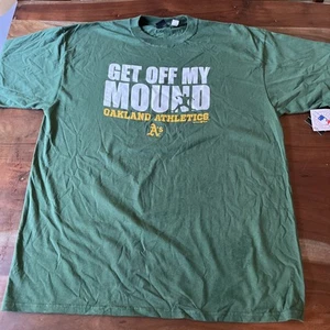T-shirt originale 2010 Oakland Athletics Get Off My Mound - XXL Oakland Coliseum - Foto 1 di 7
