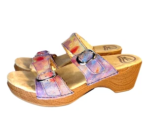 Dansko Sophie geblümte mehrfarbige Sandalen Clogs Damengröße 40 EU 9-9,5 US - Bild 1 von 6