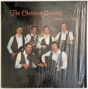 CHRISTIAN QUARTET "Listen To Him" 1985 Bluegrass Gospel LP, Heritage, Ennice NC - Picture 1 of 4