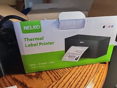 Nelko Thermal Label Printer with Sticker Labels for Office and Business - Image 1 of 4