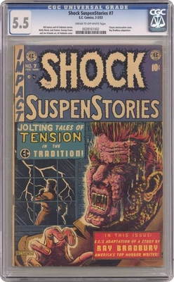 Shock Suspenstories #7 CGC 5.5 1953 0028161002 - Image 1 of 2