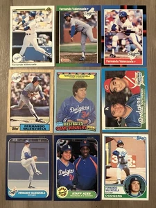 Fernando Valenzuela 9 Card Lot. Assorted Player & Promo Cards. L A Dodgers - Picture 1 of 1