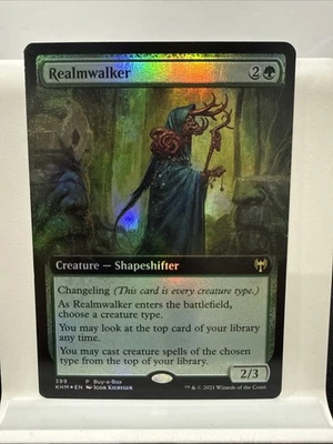 Magic The Gathering Kaldheim Buy A Box Promo NM Foil Extended Art Realmwalker - Image 1 of 2