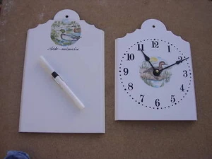 MEMO AIDE MEMOIRE+ HORLOGE EMAILLES CANARDS NEUFS - Picture 1 of 1