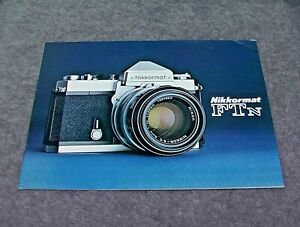 Vintage Nikon Nikkormat Ftn Sales Brochure Catalog Advertising - Free Shipping!