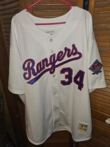 Texas Rangers Nolan Ryan #34 Mitchell & Ness White 1993 MLB Authentic Jersey - Picture 1 of 4