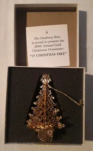Danbury Mint 23 kt Gold Teller Weihnachtsschmuck - Bild 1 von 4