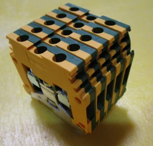 LOT of 5 ABB TE Connectivity 1SNA165113R1600 Ground Terminal Block M4/6 Entrelec - Picture 1 of 5