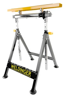 WELDINGER Multifunktions-Arbeitsbock, Werkbank, Montagebock, Rollenbock, höhenverstellbar