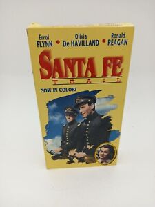 Santa Fe Trail (Color VHS 1940) Errol Flynn, Olivia De Havilland, Ronald Reagan