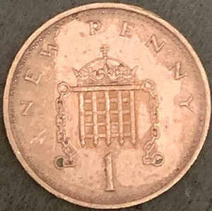 1979 UK GB DECIMAL 1P ONE PENCE PENNY COIN - Picture 1 of 2
