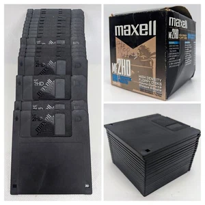 Maxell MF2HD formatted (IBM) 3.5" floppy disks - 19 Disks - NEW Open Box - Picture 1 of 7
