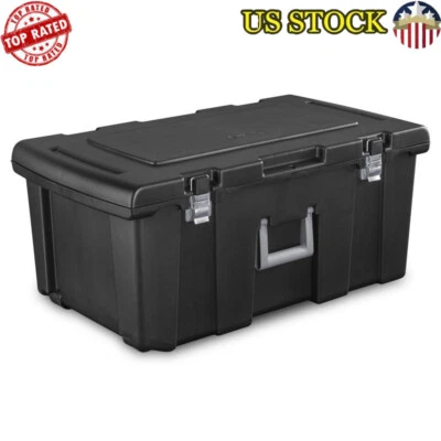 Portable Rolling Footlocker Durable Storage Solution Camping College Travel New Foto 1 de 4